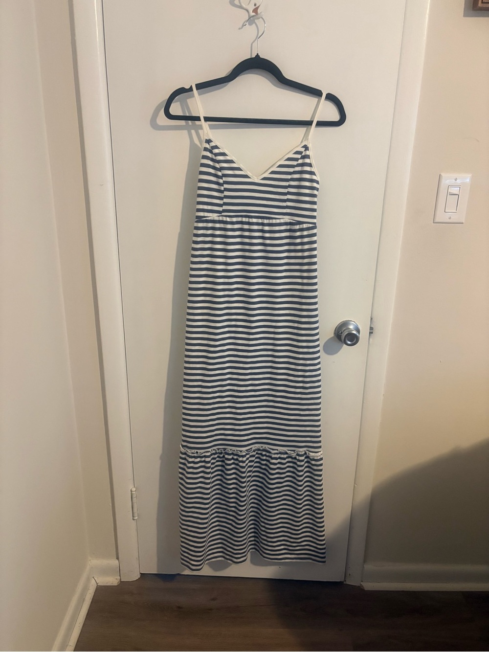 NWT SO Navy and White Striped Tee Dress